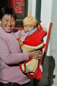 Mutter mit Kind in Turfan